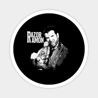 Razor Ramon Black And White Magnet